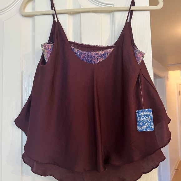 Free People plum turn it on cami - NWT - XS - Picture 4 of 6